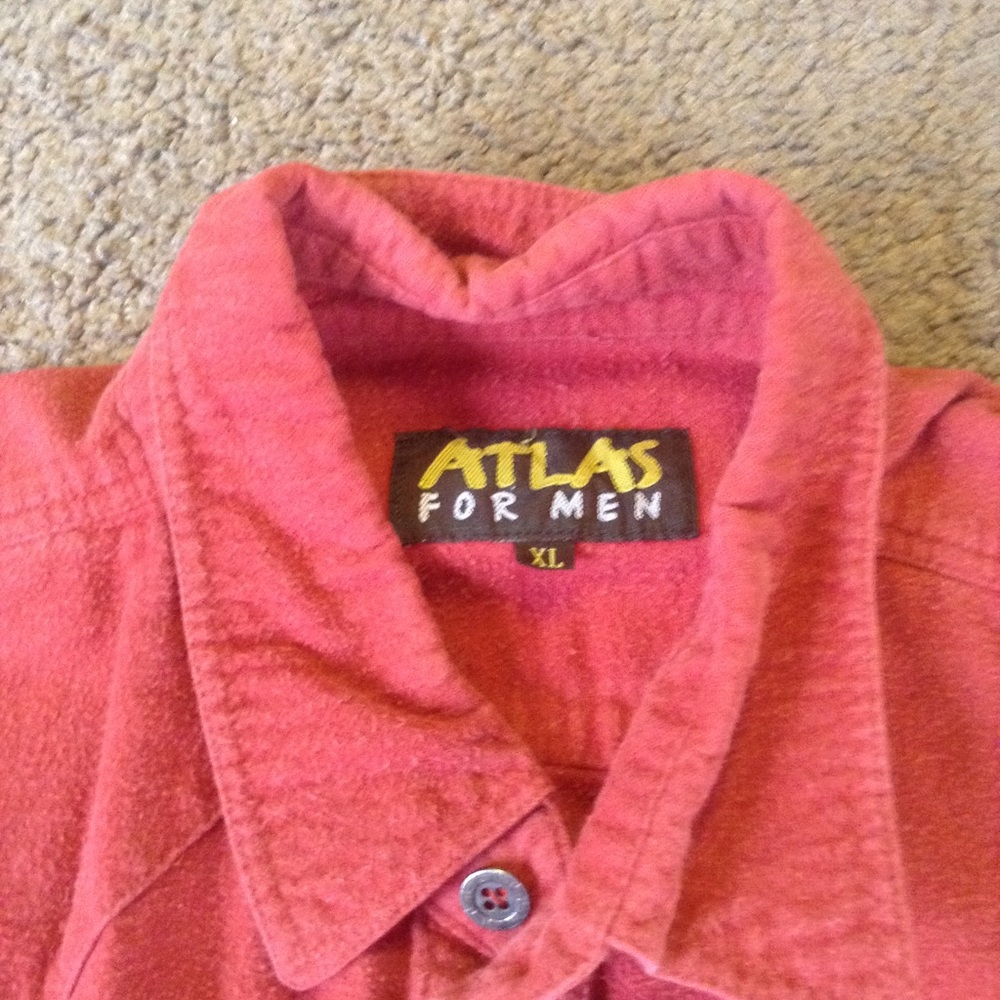 Red Button Down - Picture 3 of 3